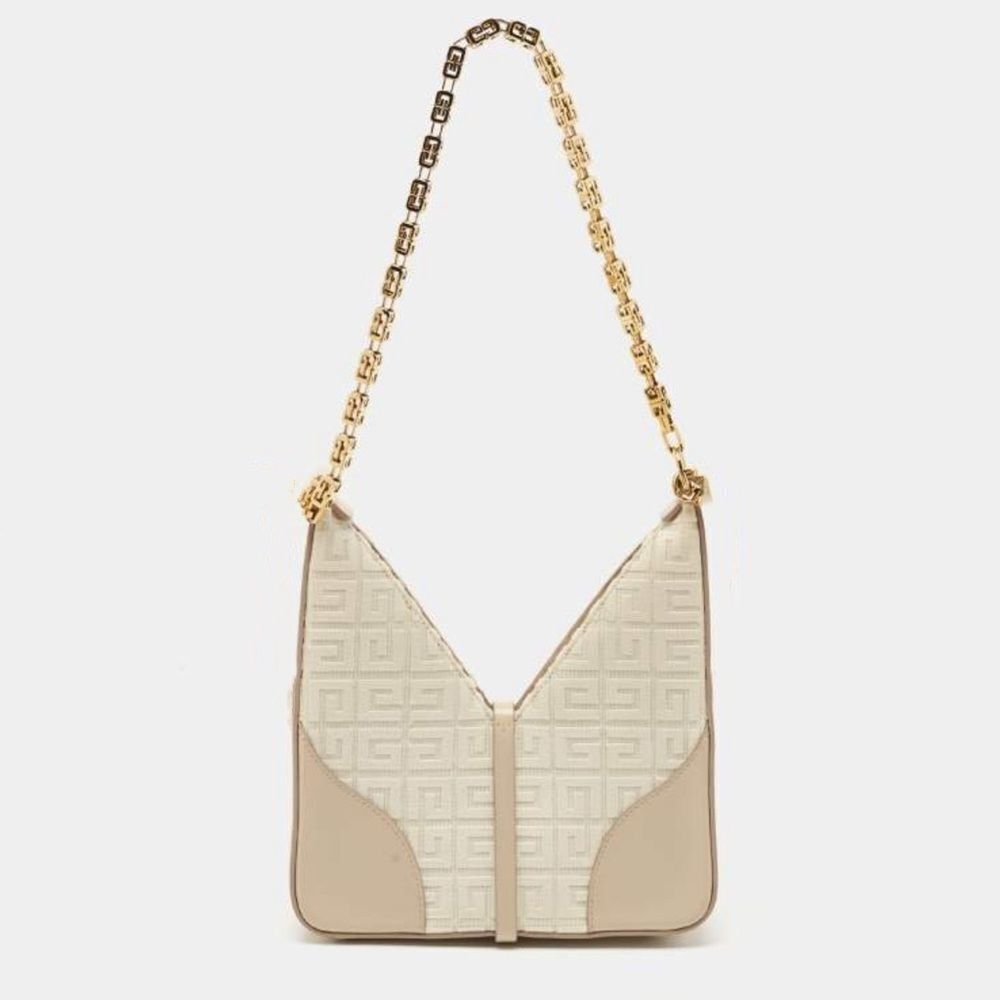 Givenchy Small Cut Out Bag in 4G Embroidered Canvas